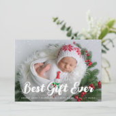 ユニークレタリング休日誕生 案内状 (スタンド正面)