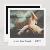 ユニークレトロインスタントフォトブライダルブランチ 招待状 (正面/裏面)