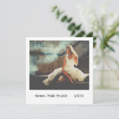 ユニークレトロインスタントフォトブライダルブランチ 招待状 (スタンド正面)