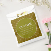 ユニークレトロインスパイア編集可能デザインテンプレート フェイバーバッグ (封をした状態)