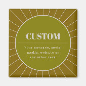 ユニークレトロインスパイア編集可能デザインテンプレート マグネット (正面)