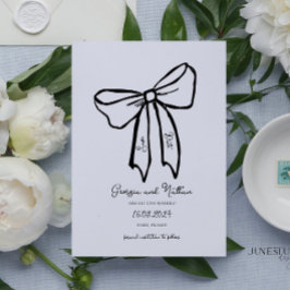 ユニークレトロボウズ日付の保存招待状 招待状