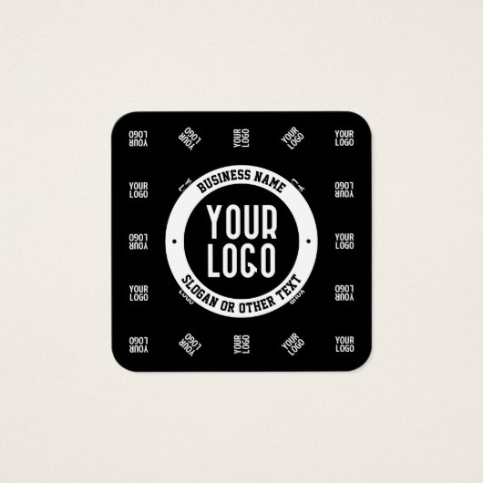 ユニークロモダンゴのパターンテンプレート | ブラック (正面)