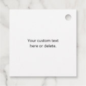 ユニークロモダンゴのパターンテンプレート | ブラック フェイバータグ (裏面)