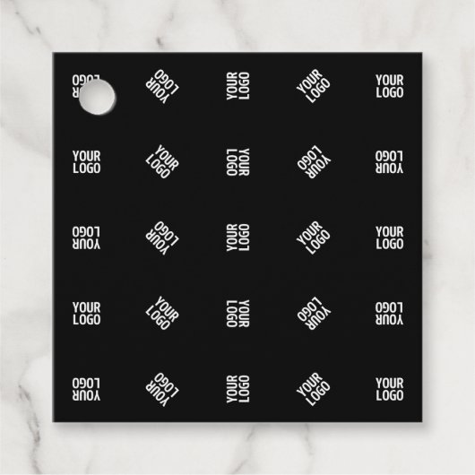 ユニークロモダンゴのパターンテンプレート | ブラック フェイバータグ (正面)