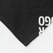 ユニークロモダンゴのパターンテンプレート | ブラック フリースブランケット (角)