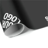 ユニークロモダンゴのパターンテンプレート | ブラック ラッピングペーパー (ロールコーナー)