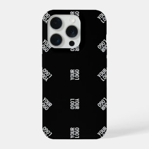 ユニークロモダンゴのパターンテンプレート ブラック iPhone 15 PROケース