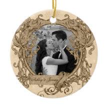 ユニークヴィンテージの初めてのクリスマス写真