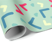 ユニークヴィンテージイニシャル放射母の日 ラッピングペーパー (ロールコーナー)