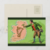 ユニークヴィンテージイラストレーション-エリン島 ポストカード (正面/裏面)