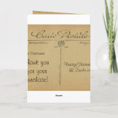 ユニークヴィンテージエッフェルタワーパリフランス – カード (裏面)