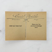 ユニークヴィンテージエッフェルタワーパリフランス – カード (内部)