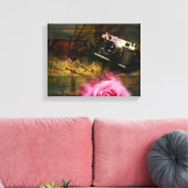 ユニークヴィンテージカメラ キャンバスプリント (インサイチュ (リビング))