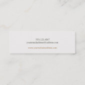 ユニークヴィンテージスカルエッチング格子 スキニー名刺 (裏面)