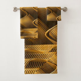 ユニークヴィンテージスタイルパターン バスタオルセット