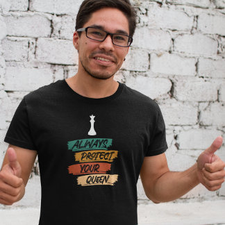 ユニークヴィンテージチェスクイーンおもしろい引用文サンセット Tシャツ