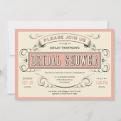 ユニークヴィンテージブライダルシャワー招待状 招待状 (正面)