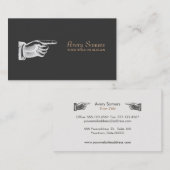 ユニークヴィンテージブラックビジネス 名刺 (正面/裏面)