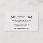 ユニークヴィンテージブラックビジネス 名刺 (裏面)