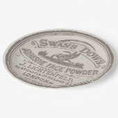 ユニークヴィンテージレタリング ペーパープレート (アングル)