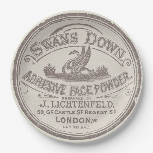 ユニークヴィンテージレタリング ペーパープレート (正面)