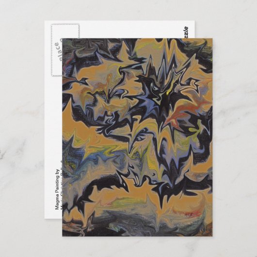 ユニークヴィンテージレトロスタイルVocanoのはがき ポストカード (正面/裏面)