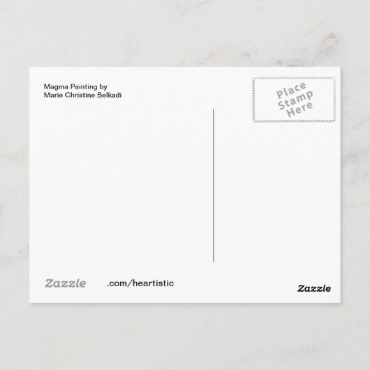 ユニークヴィンテージレトロスタイルVocanoのはがき ポストカード (裏面)