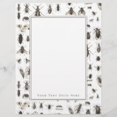 ユニークヴィンテージ虫と昆虫模様 (正面)