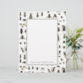 ユニークヴィンテージ虫と昆虫模様 (スタンド正面)