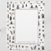 ユニークヴィンテージ虫と昆虫模様 (正面/裏面)