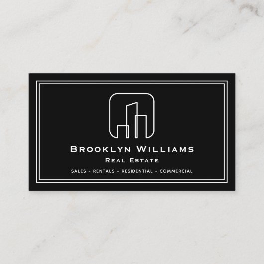 ユニーク不動産仲介業者実在エステートエージェント引越し新居 名刺 (正面)