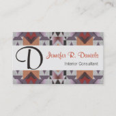 ユニーク先住民アメリカのインド族芸術パターン 名刺 (正面)