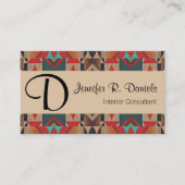 ユニーク先住民アメリカのインド族芸術パターン 名刺 (正面)