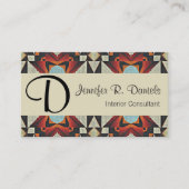 ユニーク先住民アメリカのインド族芸術パターン 名刺 (正面)