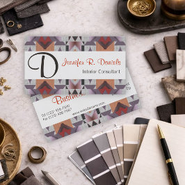 ユニーク先住民アメリカのインド族芸術パターン 名刺