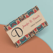 ユニーク先住民アメリカのインド族芸術パターン 名刺