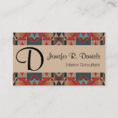 ユニーク先住民アメリカのインド族芸術パターン 名刺 (正面)