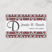 ユニーク先住民アメリカのインド族芸術パターン 名刺 (正面)