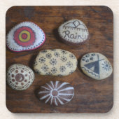 ユニーク先住民アメリカのフォーク記号 コースター (正面)