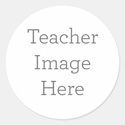 ユニーク先生ステッカー ラウンドシール (正面)
