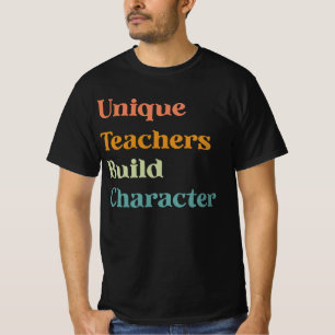 ユニーク先生構築キャラクター Tシャツ