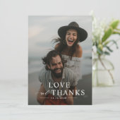 ユニーク写真の結婚サンキューカード サンキューカード (スタンド正面)