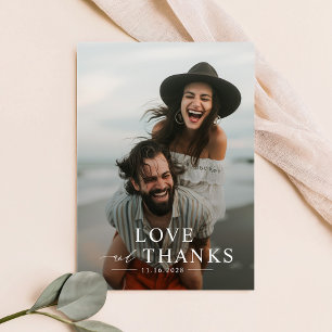 ユニーク写真の結婚サンキューカード サンキューカード