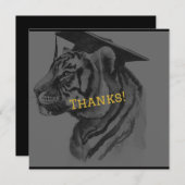 ユニーク卒業パーソナライズされたサンキューカード サンキューカード (正面/裏面)