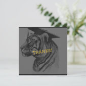 ユニーク卒業パーソナライズされたサンキューカード サンキューカード (スタンド正面)