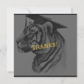 ユニーク卒業パーソナライズされたサンキューカード サンキューカード (正面)