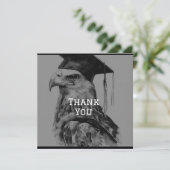 ユニーク卒業パーソナライズされたサンキューカード サンキューカード (スタンド正面)