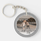 ユニーク可愛いお最高の母さんカスタム写真 キーホルダー (正面)