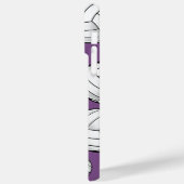 ユニーク名前をカスタムするバレーボール紫 Case-Mate iPhoneケース (裏面 / 左)